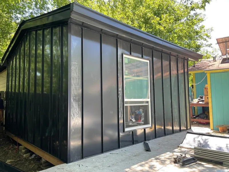 Black standing seam metal wall panels for Metal Roof Installation in Cutler Bay